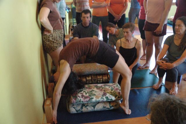 Dr. Lois Steinberg teaching Netta stages of Urdhva Dhanurasana